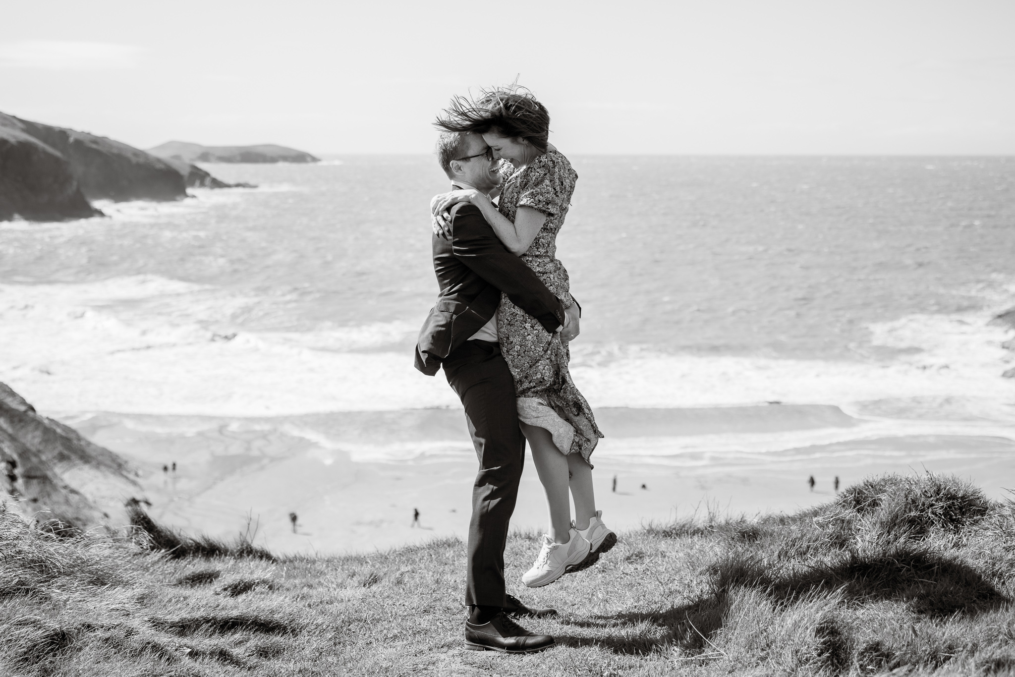 The Shed at Mwnt Wedding Photographer - Couple at Mwnt beach