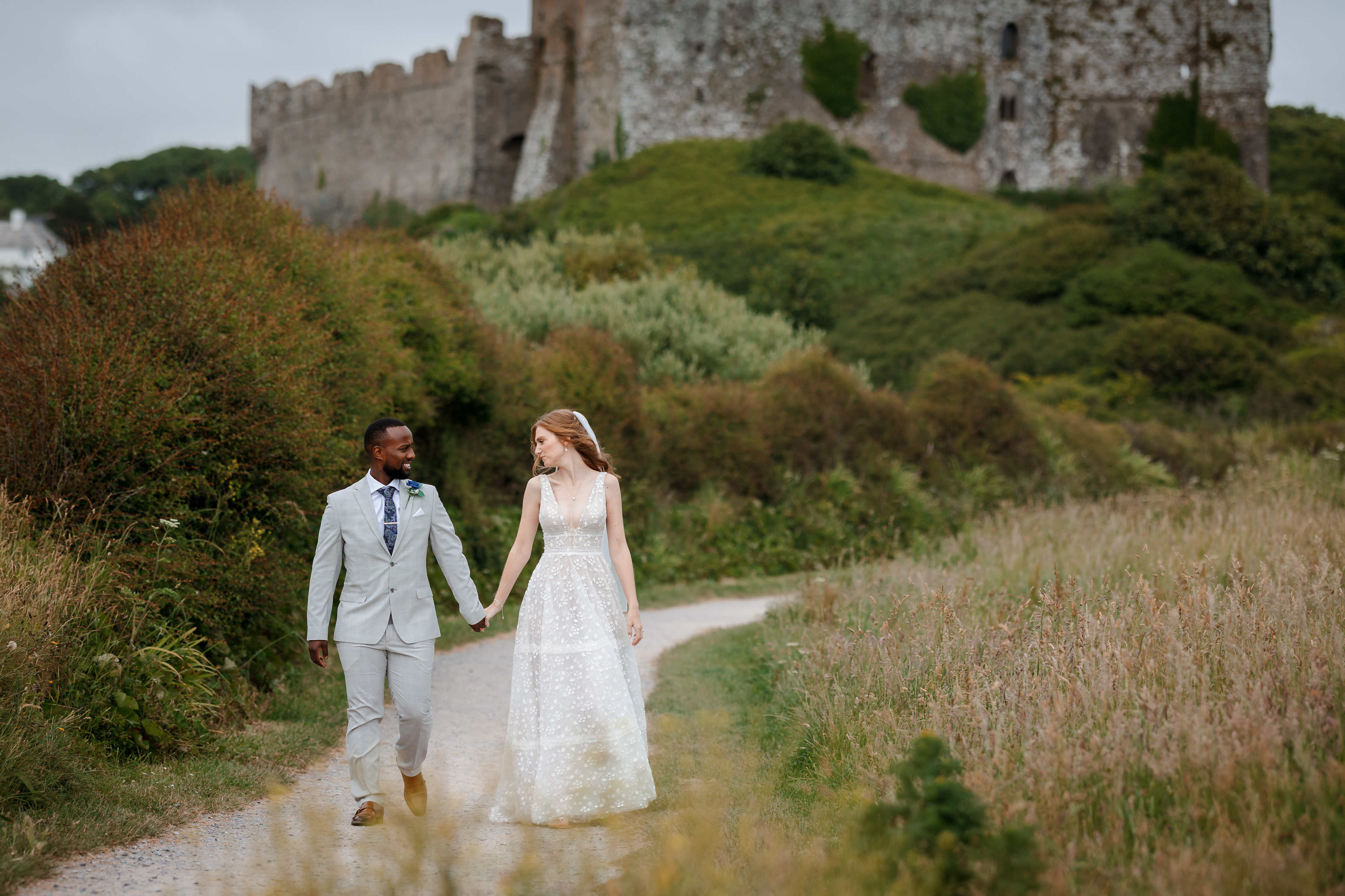 West Wales Elopement Photography | Manorbier Castle