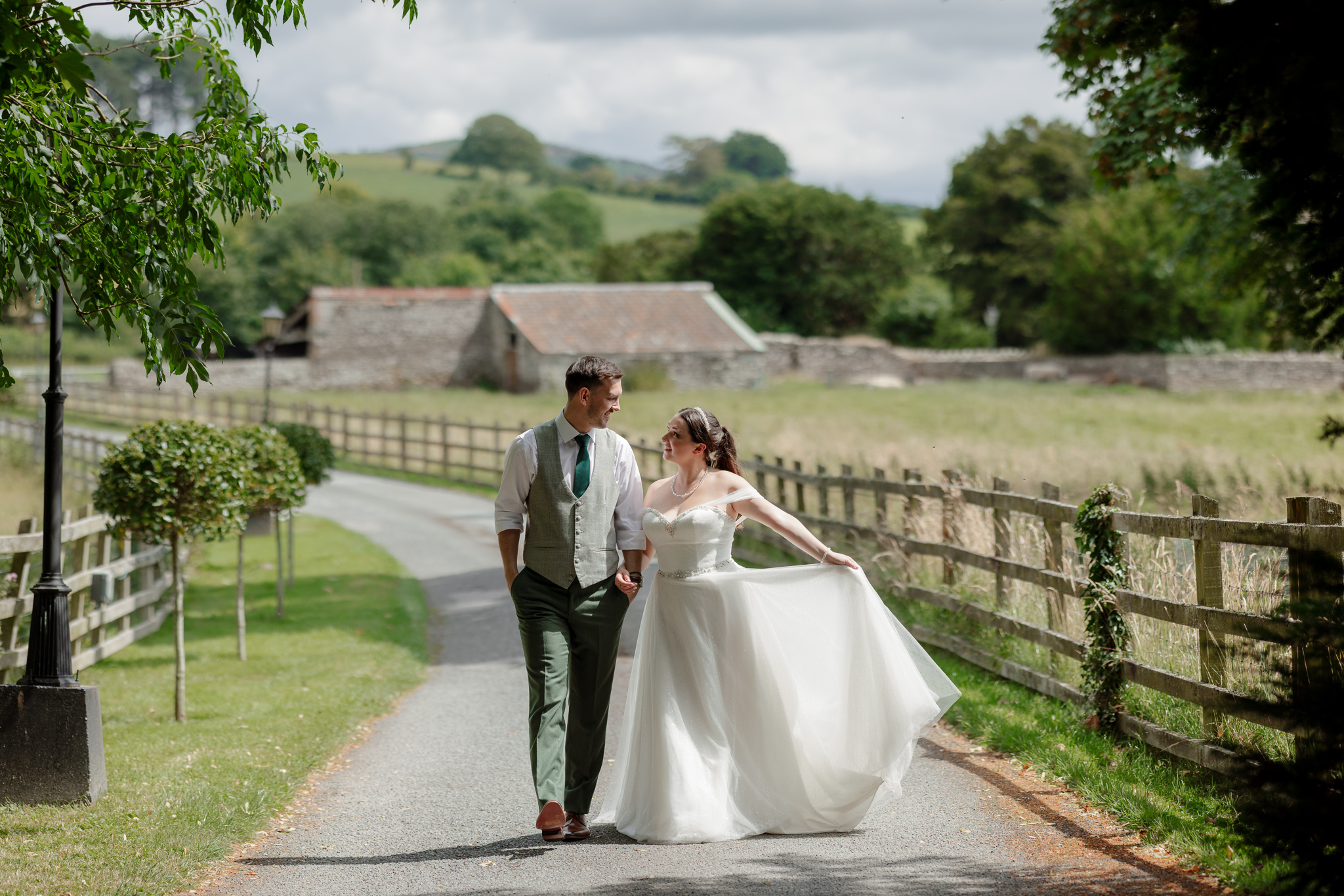 Peterstone Court Wedding Photography - Couple Portraits