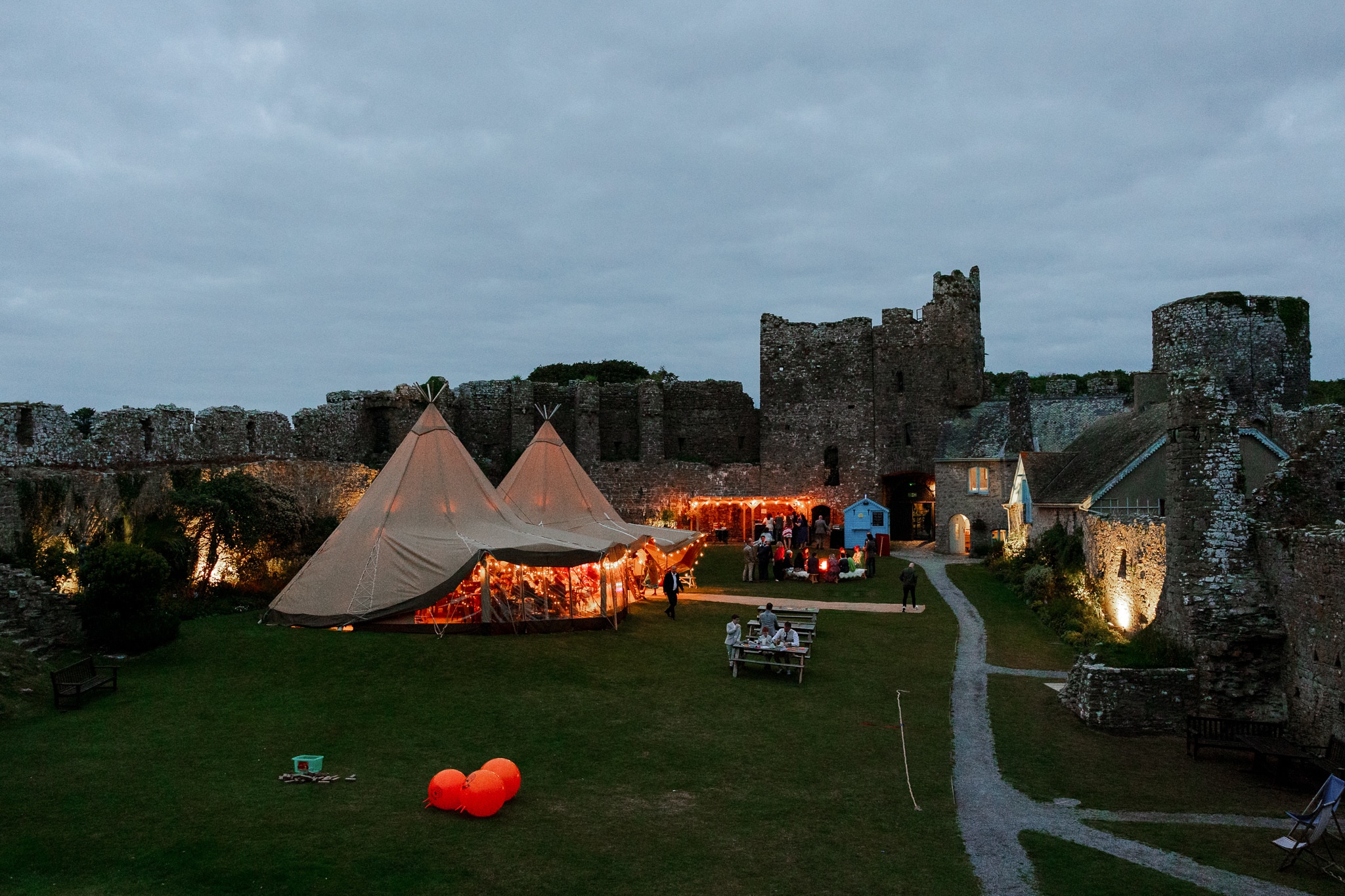 Manorbier Castle Wedding Photography