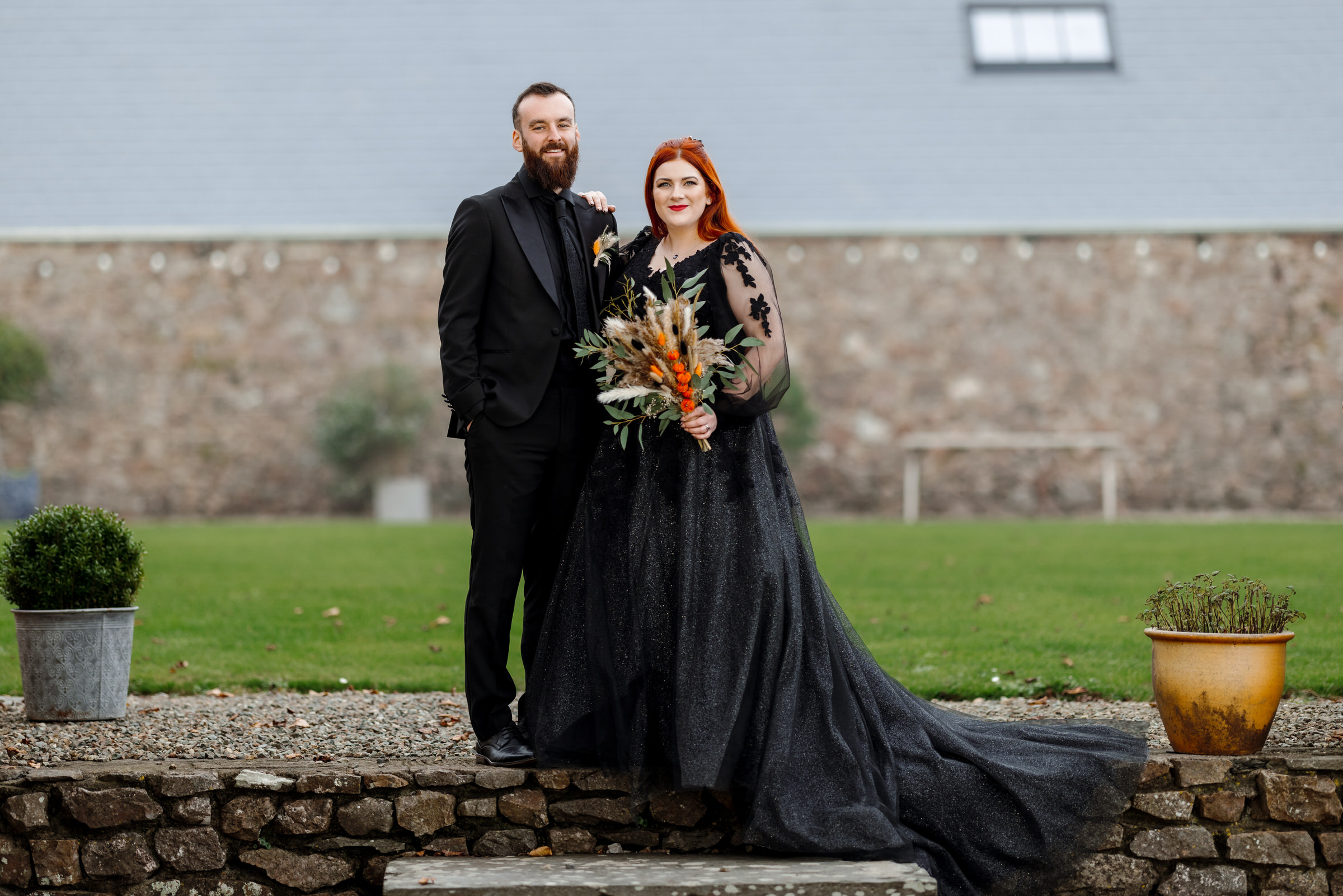 Cardeeth wedding. Halloween wedding West wales